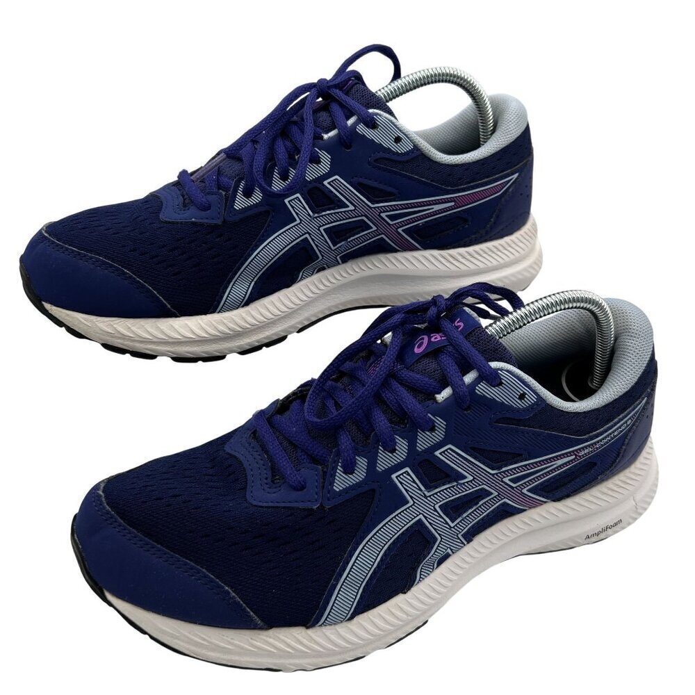 Asics Gel Contend 8 Womens 9W Running Shoes Athletic Dive Blue Soft Sky Sneaker - Picture 2 of 14